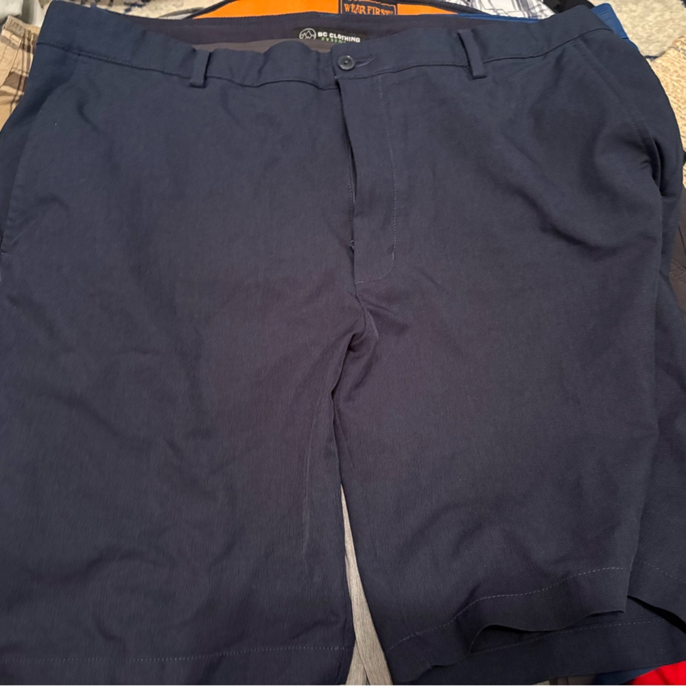 Greg Norman Collection Blue Flat Front Shorts